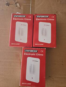 Sh-532bq Seco-larm Enforcer Multi Tone Chime Flush Mount Sensor White 3 Pack Lot