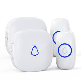 Aub09ptwbvtl Secrui Wireless Doorbell 2 Buttons Receivers Mini Waterproof Door Bell Operating
