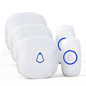 M520x3 Secrui F55x2-white Wireless Doorbell Remote Door Bell Ringer Long Range 1000ft Matt F