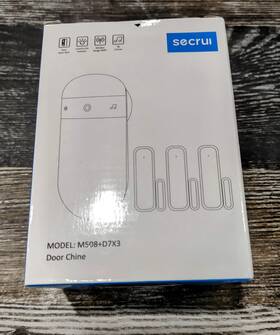 X001wlxsm9 Secrui Door Chime Wireless Model M508 D7x3 Home/office-used