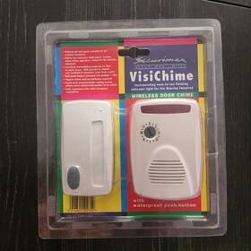Securimax 414861102352 Securi Max Wireless Plug In Door Chime Kit White Waterproof Visichime