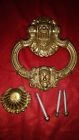 Sek-395 The Kings Bay Solid Brass Door Knocker Vintage Face Style