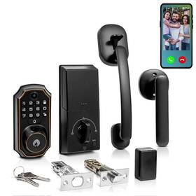 Selindus-d289n Selindus Keyless Smart Video Doorbell Lock Wi-fi Deadbolt With Fingerprint Keypa