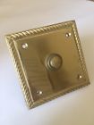 Sem-4513 The Kings Bay Vintage Rare Solid Brass Rope Pattern Door