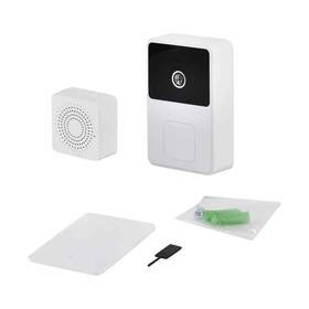 7709686 Shop Lc White And Black Wireless Rechargeable Smart Visual Doorbell