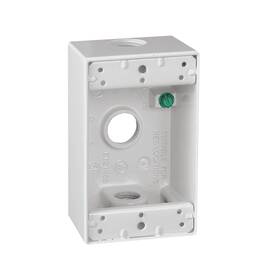 14250wh Sigma Engineered Solutions Metal Electrical Outlet Box Weatherproof Easy Mount Plug And Recept