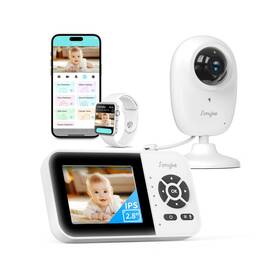 Sbms28-1 Simyke Dual Mode Baby Monitor 1080p Video App 2.8ftft Ips Screen 10-hour Str... Fast Ship