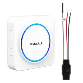 Sc-r60 Singcall Wireless Doorbell Extender Convert Wired To For Existing Doorb