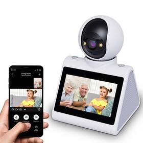 C41p-b Siyzhop Indoor Home Security Camera Pet Dog Two Way Video With 4.3inch