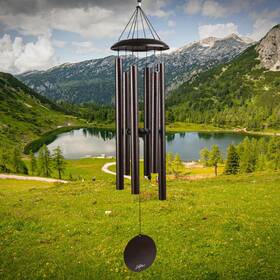 Skwccpr36 Skylar Aluminum And Brushed-copper Wind Chimes 38-inch Outdoor With 6
