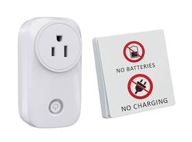 Skywin 689299853711 Wireless Outlet And Battery Free Kinetic Light Switch - Stick On Wirel