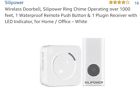 Slp-db001 Silipower Wireless Doorbell Ring Chime Operating Over Feet