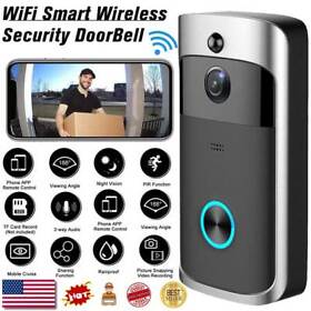 Mupn4v185216fuqxa3689 Smart Wireless Wifi Video Doorbell Camera Phone Door Ring Intercom Security Bell