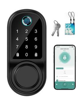 Af06 Smaworker Smart Fingerprint Door Lock Keyless Entry With App Control Digita