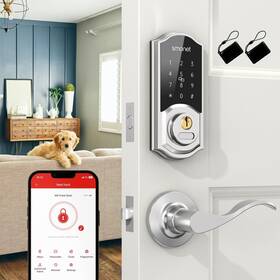 0418 Smonet Pro Front Door Lock With Handle Set Smart Keypad Entry Au