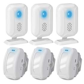 Smoothprinting4u Ks-sf20r-3pk Wireless Motion Sensor Alarm Infrared Alert Magnetic Door Window 3