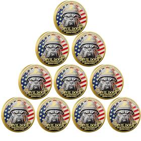 Sn-121 Snkvaup Usmc 250th Anniversary Challenge Coin Double-sided Marine Corps Commemor