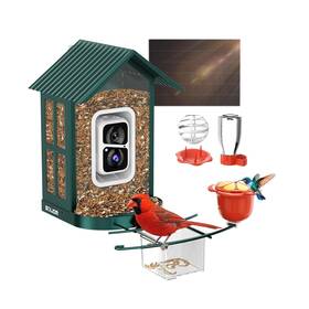Bf08s Soliom Bird Feeder With Camera Solar Powered 2k Live Video Squirrel Proof M