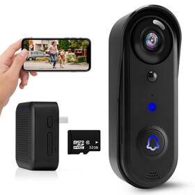 Sonoxjunan 706531199069 Security Battery Video Doorbell Camera Indoor/outdoor With Indoor Chime Wire