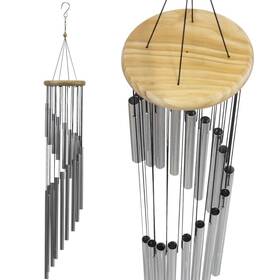 Sorbus 192405001734 36 Outdoor Wind Chimes - Silver