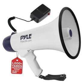 Pmp45r Sound Around Compact Portable Pa Megaphone Speaker - 40w Handheld Bullhorn With Microphone