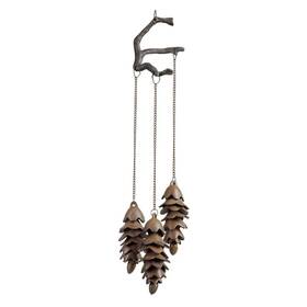 32725n Spi Home Triple Pinecone Wind Chime