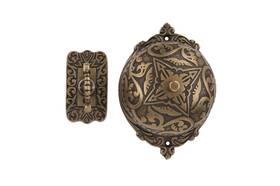 Stallion Hardware 850071485400 Antique Brass Twisted Door Bell With Vintage Decorative Chime Mechanical