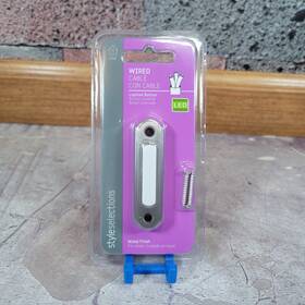 Style Selections 016963435568 Wired Lighted Doorbell Button Nickel Finish