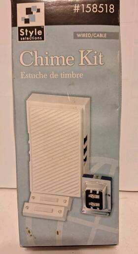Style Selections 034481187714 Wired Doorbell Chime Kit With 2 Lighted White Buttons And 16v Transformer
