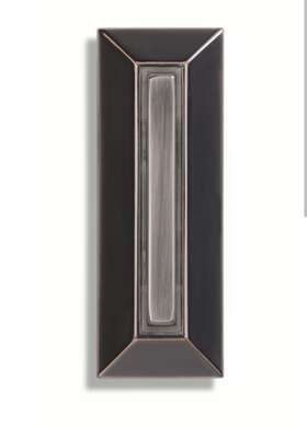 2369368 Style Selections Bronze Finish Wired Led Lighted Button Doorbell #2369368