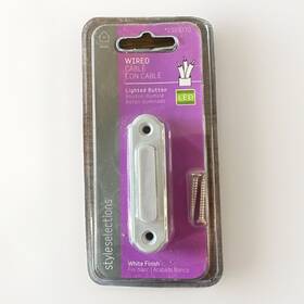 Ss-559-90 Style Selections 2369370 Lighted Doorbell Button White Led #2369370 Model W1