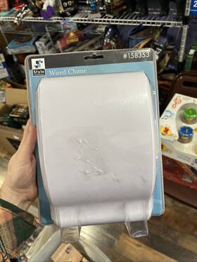 158353 Style Selections Ss-120 Home Door Chime Timbre Wired/cable#158353 Cableado White