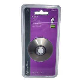 Ss-723-00 Style Selections Lighted Oil-rubbed Bronze Led Wired Doorbell Button #2369371