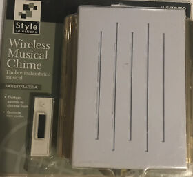 57972 Style Selections Wireless Musical Doorbell With Button New In Package