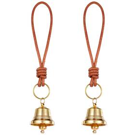 5267ffhm0325 Styquenzer 2 Pcs Brass Hanging Bells For Door Knob Vintage Small Decoration Gold