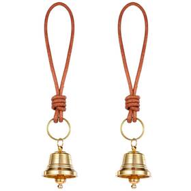 5267wffh1254 Styquenzer 2 Pcs Brass Hanging Bells For Door Knob Vintage Small Decoration Gold J