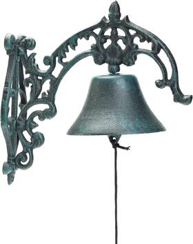 Sm-406 Sungmor Large And Loud Farmhouse Dinner Bell Outside Wall Shape D - Arabesque