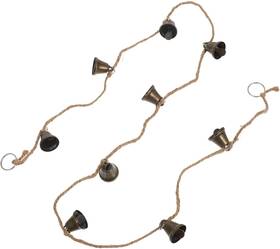 Yiv83258x15h Supvox Vintage Bells Decoration String 45 Inch Long Antique Bronze Hanging