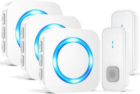 Surfou 711181935967 Doorbell Waterproof Wireless Easy Install At 1 300ft Long Range Loud En
