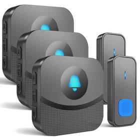 1300f Surfou 792684214735 Wireless Door Bell Easy Install Waterproof Doorbell Operating At