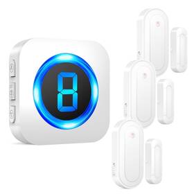 Surfou 792684214872 Wireless Doorbell Chime With 3 Sensors 1 Receiver Door Chimes When Doo