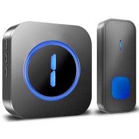 Surfou 792684215480 Wireless Doorbell Battery Operated Easy Installation Portable Waterp