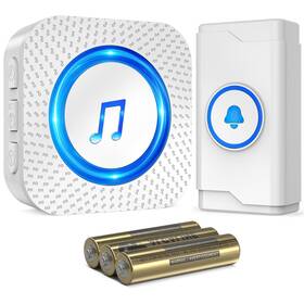 N188 Surfou Battery Powered Wireless Doorbell 1300ft Range For Home/house/office/business