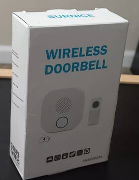 Sn30009usa Surnice Wireless Doorbell Waterproof With Led Flash 38 Melodies 4 Volume Leve