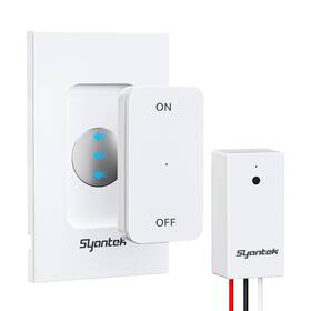 Bhk0302l-bh-23a Syantek Wireless Light Switch And Receiver Kit No Wiring Wifi Remote Control Wa