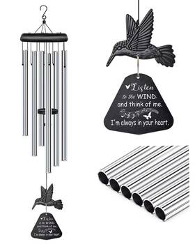 Fl-ys-01 Synhonty Sympathy Wind Chimes For Outside Deep Tone Memorial Loss Of Loved One Pr