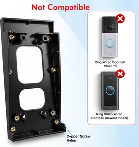 Tech 313044988921 Ring Vinyl Siding Mount For Battery Doorbell 2nd Gen 2020/2024 Release