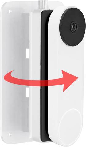 Vtb34 Tech Adjustable Doorbell Mount 30 To 145 For Google Nest Battery/wired B