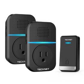 Tecknet 056243603855 Wireless Doorbells For Home Waterproof Classroom Door Bell Ringer W