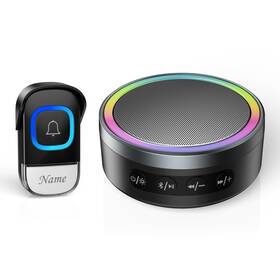 Tecknet 056243611935 2 In 1 Wireless Doorbell With Bluetooth Speaker Portable Wi